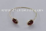 CGB860 10*14mm oval agate gemstone bangles wholesale