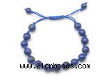 CGB8780 8mm,10mm round lapis lazuli adjustable macrame bracelets