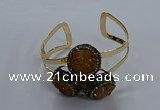 CGB905 20mm - 22mm coin druzy agate gemstone bangles wholesale