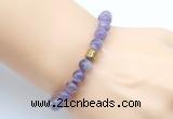 CGB9287 8mm, 10mm dogtooth amethyst & drum hematite power beads bracelets