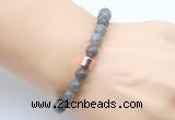 CGB9294 8mm, 10mm labradorite & drum hematite power beads bracelets