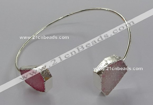 CGB950 13*18mm - 15*20mm freeform druzy agate bangles wholesale