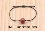 CGB9923 Fashion 12mm red jasper adjustable bracelet jewelry