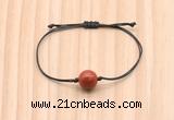 CGB9923 Fashion 12mm red jasper adjustable bracelet jewelry