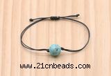 CGB9930 Fashion 12mm blue sea sediment jasper adjustable bracelet jewelry