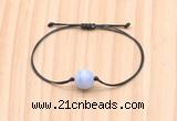 CGB9950 Fashion 12mm blue lace agate adjustable bracelet jewelry