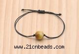 CGB9967 Fashion 12mm golden tiger eye adjustable bracelet jewelry