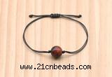 CGB9969 Fashion 12mm red tiger eye adjustable bracelet jewelry