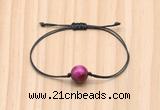 CGB9971 Fashion 12mm red tiger eye adjustable bracelet jewelry