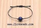 CGB9973 Fashion 12mm blue tiger eye adjustable bracelet jewelry