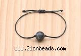 CGB9985 Fashion 12mm black labradorite adjustable bracelet jewelry