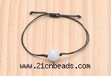 CGB9987 Fashion 12mm white moonstone adjustable bracelet jewelry