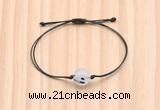 CGB9989 Fashion 12mm black rutilated quartz adjustable bracelet jewelry