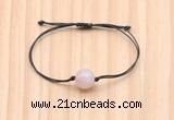 CGB9991 Fashion 12mm rose quartz adjustable bracelet jewelry