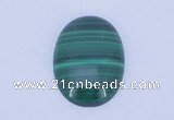 CGC14 30*40mm oval natural malachite gemstone cabochons wholesale
