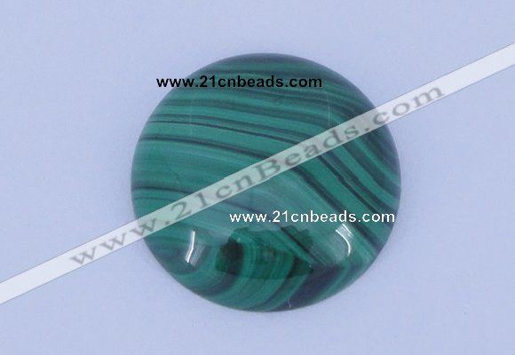 CGC15 20pcs 4mm flat round natural malachite gemstone cabochons