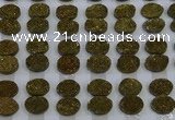 CGC171 12*16mm oval druzy quartz cabochons wholesale