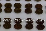 CGC183 13*18mm oval druzy quartz cabochons wholesale