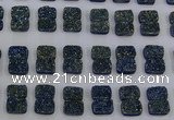 CGC201 10*14mm rectangle druzy quartz cabochons wholesale