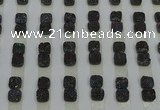 CGC210 10*10mm square druzy quartz cabochons wholesale