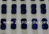 CGC219 10*10mm square druzy quartz cabochons wholesale