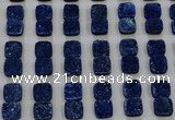 CGC229 12*12mm square druzy quartz cabochons wholesale