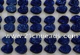 CGC240 12*16mm flat teardrop druzy quartz cabochons wholesale