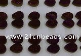CGC252 13*18mm flat teardrop druzy quartz cabochons wholesale
