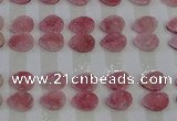 CGC254 13*18mm flat teardrop druzy quartz cabochons wholesale