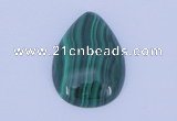 CGC31 2pcs 16*22mm flat teardrop natural malachite gemstone cabochons