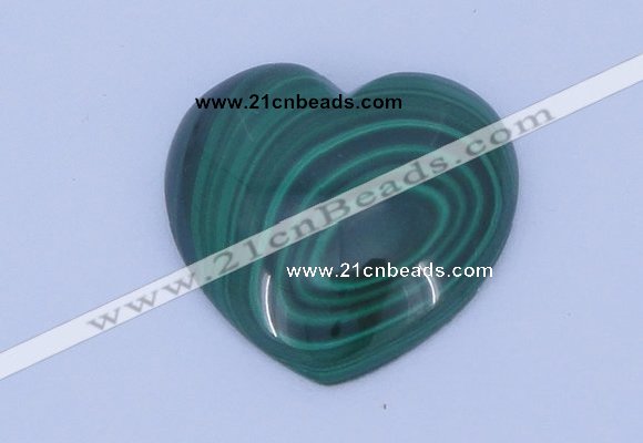 CGC34 5pcs 15*15mm heart natural malachite gemstone cabochons