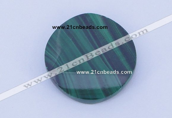 CGC41 25mm faceted coin natural malachite gemstone cabochons