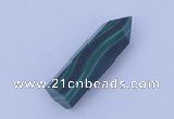 CGC43 10*30mm faceted column natural malachite gemstone cabochons