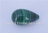 CGC45 13*22mm teardrop natural malachite gemstone cabochons