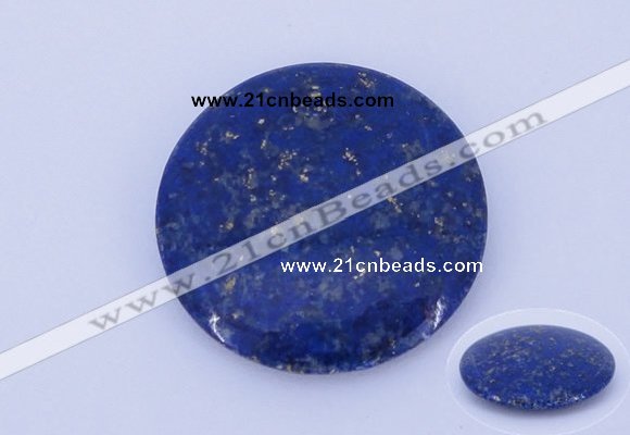 CGC50 6*28mm flat round natural lapis lazuli gemstone cabochons