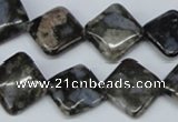 CGE01 15.5 inches 14*14mm diamond glaucophane gemstone beads