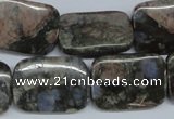 CGE03 15.5 inches 18*25mm rectangle glaucophane gemstone beads