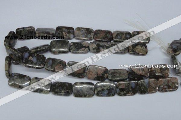 CGE03 15.5 inches 18*25mm rectangle glaucophane gemstone beads