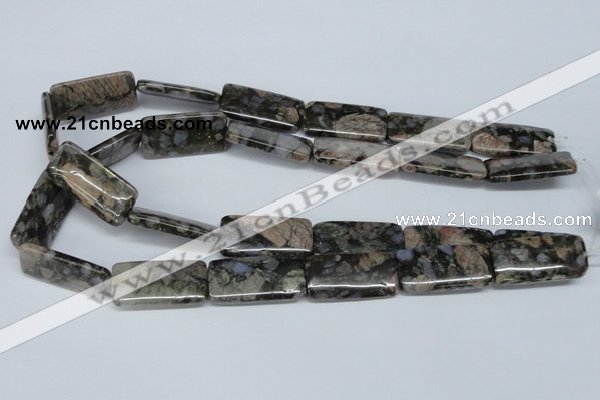 CGE04 15.5 inches 15*30mm rectangle glaucophane gemstone beads