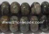 CGE110 15.5 inches 6*10mm rondelle glaucophane gemstone beads