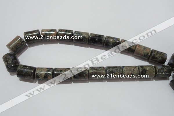 CGE120 15.5 inches 15*20mm tube glaucophane gemstone beads