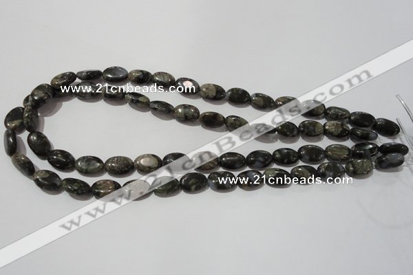 CGE131 15.5 inches 10*14mm oval glaucophane gemstone beads