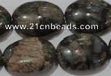 CGE135 15.5 inches 18*25mm oval glaucophane gemstone beads