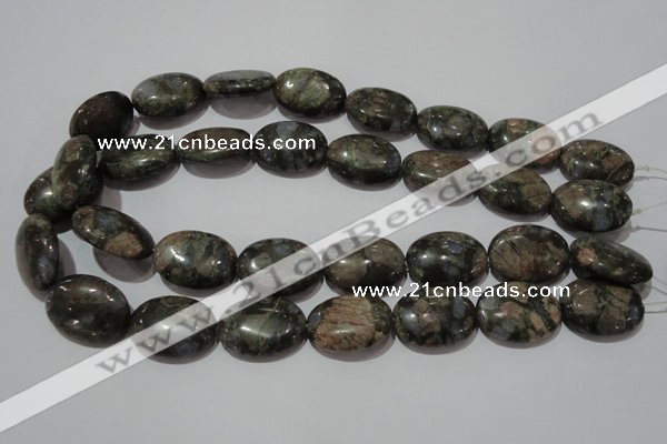 CGE135 15.5 inches 18*25mm oval glaucophane gemstone beads