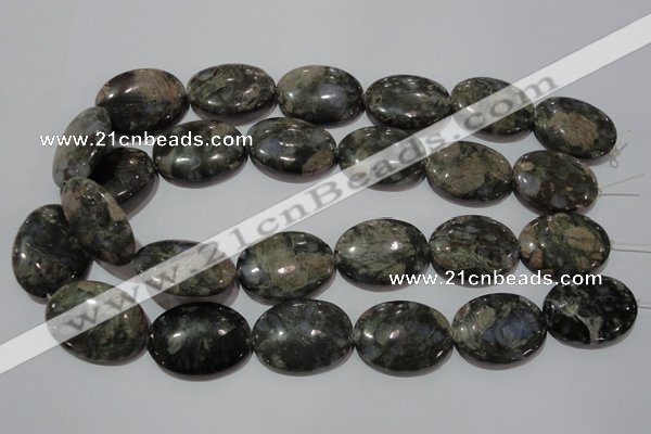 CGE136 15.5 inches 22*30mm oval glaucophane gemstone beads