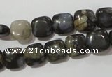 CGE151 15.5 inches 10*10mm square glaucophane gemstone beads