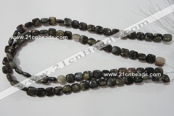 CGE151 15.5 inches 10*10mm square glaucophane gemstone beads