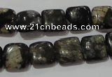 CGE152 15.5 inches 12*12mm square glaucophane gemstone beads