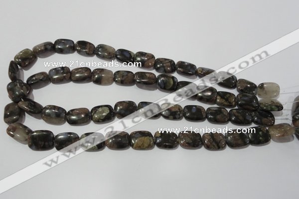 CGE159 15.5 inches 12*16mm rectangle glaucophane gemstone beads