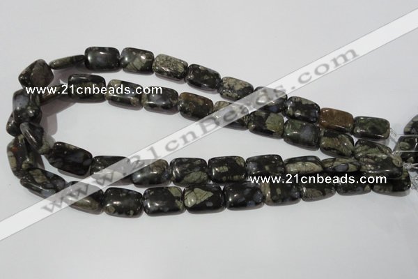 CGE160 15.5 inches 13*18mm rectangle glaucophane gemstone beads